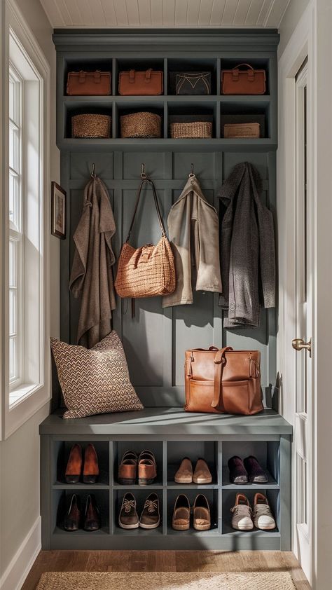 51 Clever Small Entryway Ideas to Transform Your Space: Stylish Solutions for Every Home Small Entryway Ideas Narrow Hallways, Entry Closet Ideas, Entryway Solutions, Small Entryway Decor Ideas, Small Entryway Decor, Small Entrance Halls, Small Entryway Bench, Small Entryway Ideas, Cottage Entryway