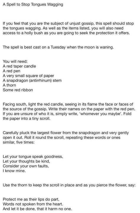 Honey On Tongue Spell, Spell To Stop Thinking Of Someone, Keep My Name Out Of Your Mouth Spell, Cow Tongue Spell, Shut Your Mouth Spell, Revenge Spell, Binding Spells, Binding Spell, Talking Behind My Back