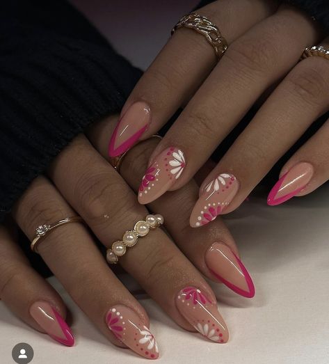 Shape Nails, Summery Nails, Almond Shape Nails, Classy Acrylic Nails, Almond Acrylic Nails, Almond Shape, Summer Acrylic Nails, Nagel Inspo, Cat Kuku