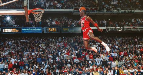 Michael Jordan Dunk Contest, Michael Jordan Birthday, Michael Jordan Dunking, Nba Slam Dunk Contest, Spud Webb, Michael Jordan Poster, Michael Jordan Quotes, Jordan Poster, Michael Jordan Pictures