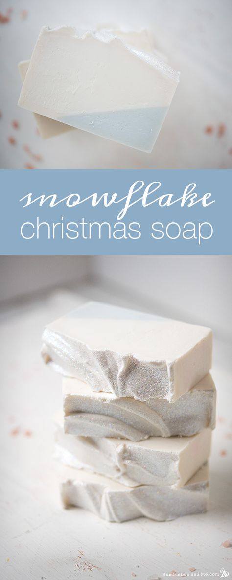 Snowflake Soap, Making Bar Soap, Christmas Gifts Diy Homemade, Săpunuri Handmade, Handmade Soap Recipes, Holiday Soap, Cold Process Soap Recipes, Soap Making Recipes, Christmas Soap