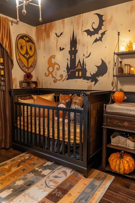 Magical Harry Potter Nursery Ideas for Your Little One Harry Potter Nursery Ideas, Nursery Harry Potter, Harry Potter Baby Nursery, Halloween Nursery, Magical Nursery, Harry Potter Nursery, Bedroom Painting, Backyard Balcony, Harry Potter Magic