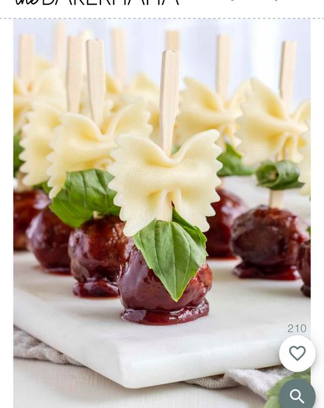 Bow Tie Meatball Appetizer, Appetizer Meatballs, Meatballs