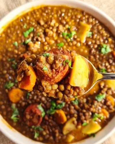 Recette Lentilles à l'espagnole et autres recettes Chefclub daily Chana Masala, Chili, Ethnic Recipes, Instagram