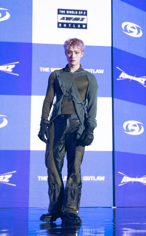 Mingi Ateez Cosmopolitan, Ateez Mingi Full Body Pic, Ateez Full Body Picture, It Is Already Yours, Blue Velvet Suit, Idol Fashion, Ateez Mingi, Mingi Ateez, Song Mingi