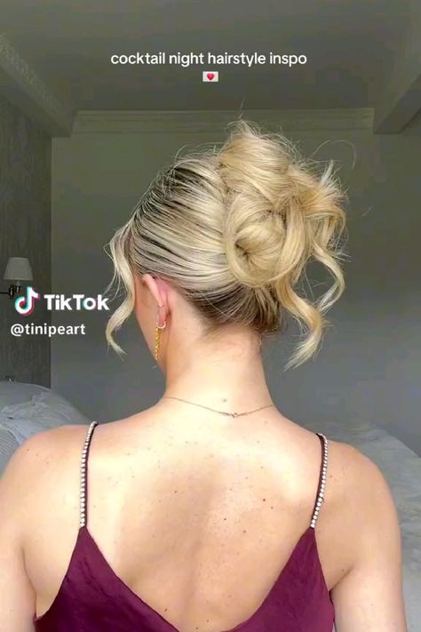 Thank you for clicking my pin!  If you want to see more, you can check out my profile.  I wish you a wonderful day! 🌺 Night Hairstyles, Hair Bun Tutorial, Ball Hairstyles, Bun Tutorial, Easy Hair Updos, Updo Hairstyle, Cut Her Hair, Hair Stylies, Work Hairstyles