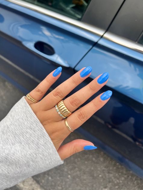 Nails 2023 Solid Color, Nail Ideas Just Color, Acrylic One Color Nails, Plain Holiday Nails Summer, Plain Colorful Nails, Nail Ideas Full Color, Plain Colored Acrylic Nails, Summer Nails Single Color, Nails For First Day Of School