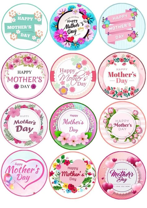 Mothers Day Topper, Diy Cake Topper Printable, Mothers Day Logo, Batman Cake Topper, Hello Kitty Birthday Theme, Baby Shower Images, Ballet Birthday Party, Fiesta Mickey Mouse, Mothers Day Cupcakes