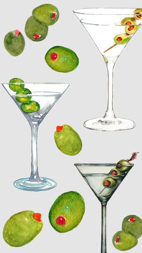 manzanilla, olives, martinis, collage, wallpaper Summer Martinis, Skateboard Room, Next Wallpaper, Hair Foils, Martini Olives, Collage Wallpaper, Collage Frames, Photo Wall Collage, New Backgrounds