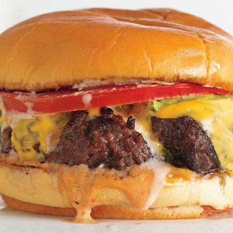 Say good-bye to pre-formed patties--the BA Burger Deluxe is a fool-proof burger recipe that's perfect for any cookout. Diner Burger, Crunchy Coleslaw, Sausage Burgers, The Best Burger, Grilled Burgers, Summer Cooking, Burger Recipe, Fool Proof, Meyer Lemon