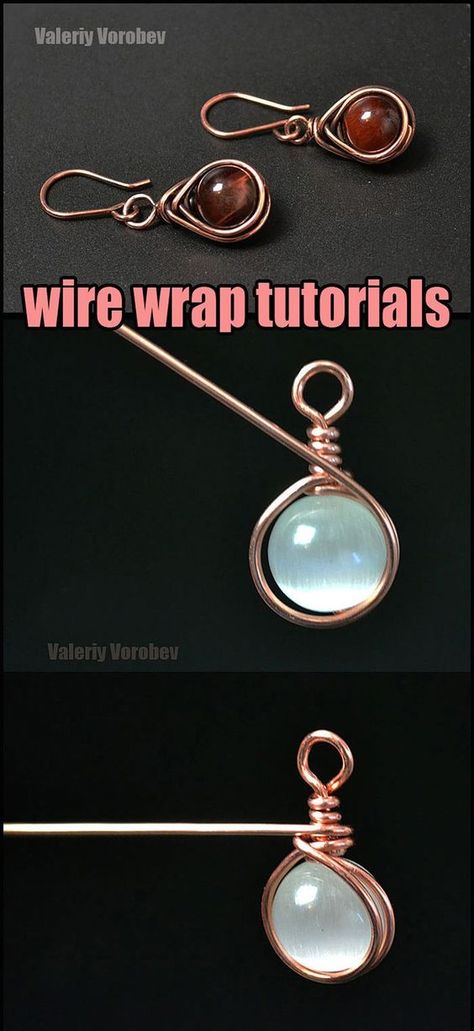 Diy Crystal Earrings Wire Wrapping, Wire Wrap Tutorial, Crystal Jewelry Diy, Wire Weaving Tutorial, Wire Wrap Earrings, Crystal Wrap, Wrap Tutorial, Interesting Jewelry, Wire Wrapped Stone Jewelry