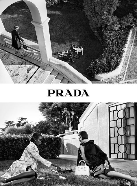 Prada Resort 2021 | The Fashionography Footwear Editorial, Prada Aesthetic, Magazine Spreads, Steven Meisel, Small Canvas Art, Magazine Ads, Italian Luxury, Ad Campaign, Fashion Books