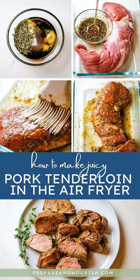 This easy 5-ingredient Air Fryer Pork Tenderloin is fancy enough for company yet simple enough for a busy weeknight meal.