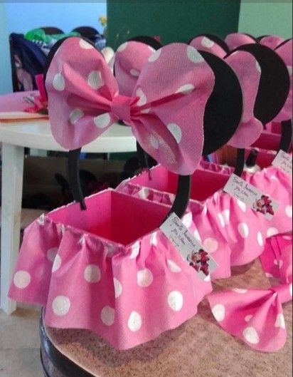 Souvenirs Minnie Mouse Gift Ideas, Birthday Parties Ideas, Minie Mouse Party, Miki Mouse, Minnie Mouse Decorations, Minnie Mouse Theme Party, Minnie Mouse Birthday Party Decorations, Minnie Mouse Birthday Decorations, Baby Shower Souvenirs