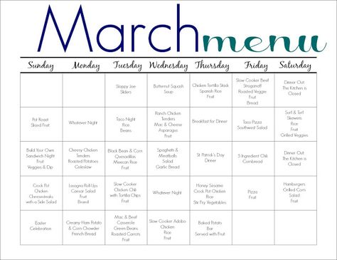 It’s hard to believe that it is almost March.  Three months into the new year & I am still am going strong on my monthly meal plan.  We are excited to share another monthly meal plan with you all & hope that it helps as you plan your meals this month.  Below, you will find … Kids Dinner Ideas, Free Family Printables, Meal Planning Board, Meal Calendar, Kids Dinner, Meal Planning Menus, Easy Grilling Recipes, Favorite Dinner, Monthly Meal Planning