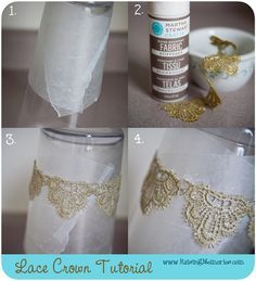 Raising Memories: DIY Lace Crown Tutorial Lace Crown Tutorial, Crown Tutorial, Diy Photography Props, Lace Crown, Lace Crowns, Diy Crown, Craft Activity, Diy Photography, Booth Props