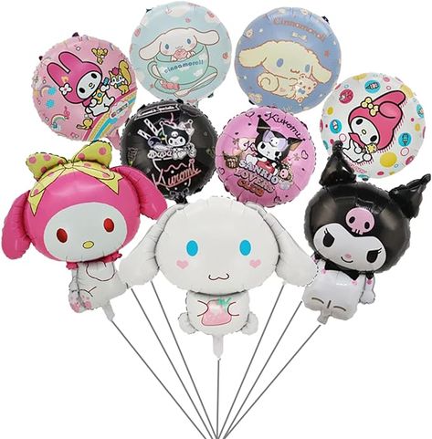 9Pcs Cute Anime Party Decoration Balloons,Aluminum Film Material Double Sided Balloons,Anime Theme Party Supplies,Kawaii Birthday Party Ballons, Balloons - Amazon Canada Kawaii Birthday Party, Party Ballons, Kids Party Balloons, Kawaii Birthday, Anime Party, Anime Theme, Small Balloons, Round Balloons, Balloon Kit