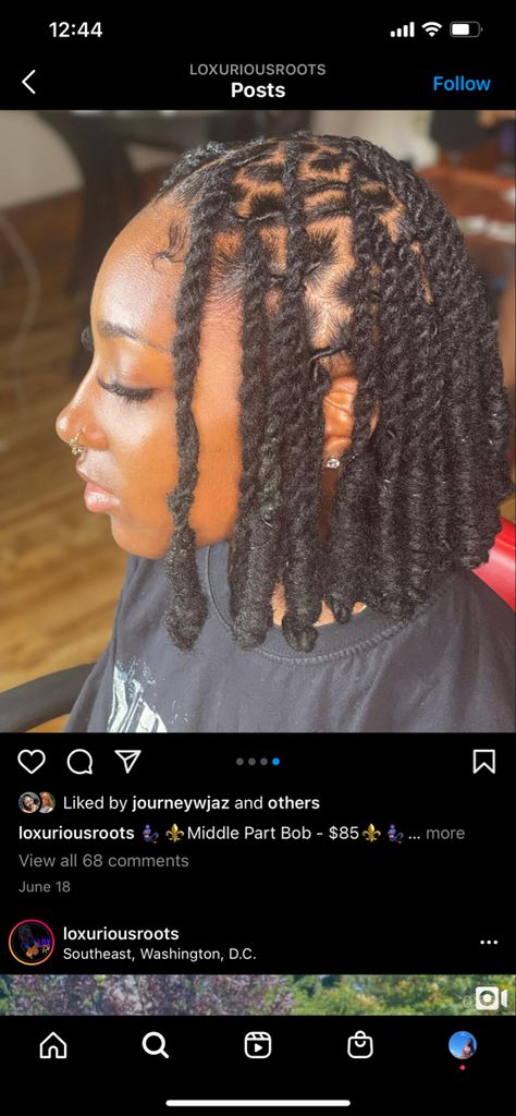 Lox Hairstyles Short, Different Types Of Locs Black Women, Two Strand Twist Locs Styles For Women, Loc Bob Dreads Black Women, Starter Loc Styles For Women, Starter Locs Black Women, Cute Loc Styles For Women, Starter Locs Styles, Dreads Styles For Women