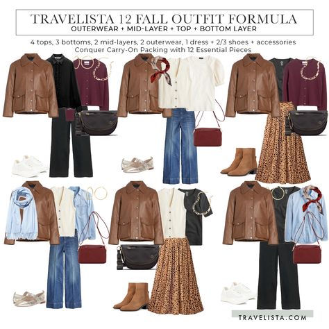 Fall 2024 Trends to Elevate Your Travelista 12 Travel Capsule Wardrobe - Travelista Travel Wardrobe Capsule, Travel Outfit Planner, Winter Capsule Wardrobe Travel, Fall Travel Wardrobe, Winter Travel Wardrobe, Travel Capsule Wardrobe Summer, Outfit Planner, Winter Travel Outfit, Wardrobe Capsule