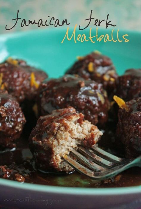 Low Carb Jamaican Recipes, Jamaican Meatballs, Jerk Meatballs Recipe, Caribbean Appetizers, Jerk Meatballs, Meatballs Low Carb, Gluten Free Meatballs Recipe, Meatloaf Meatballs, Ox Tail