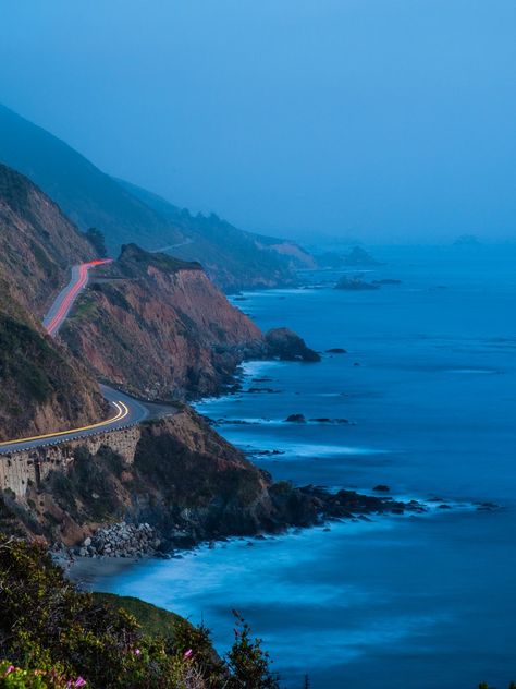 Pacific Coast Highway Aesthetic, Highway Aesthetic, Coastal Images, Coastal Highway, Pacific Coast Highway Road Trip, California Attractions, Malibu Pier, California Highway, Cities Of The World