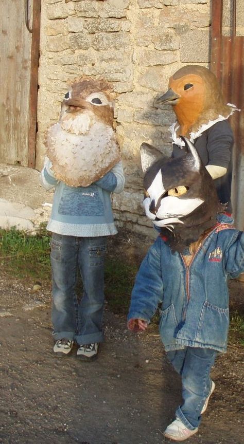 Paper mache animal head