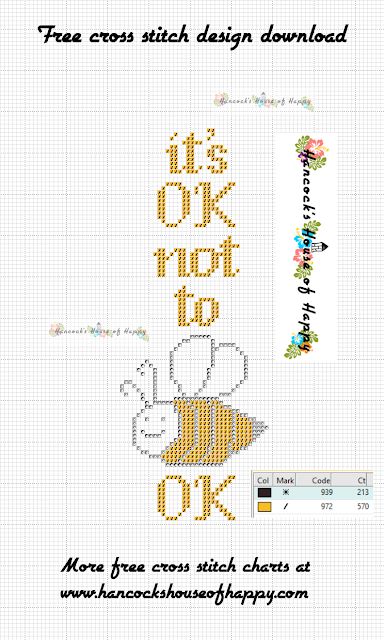 Creature Comforts! It's OK Not To Be OK Cross Stitch Pattern, Free Bee Cross Stitch Design, Free mental health Cross Stitch to Download, bee cross stitch, mental health cross stitch, cross stitch for beginners, kawaii bee, kawaii bee cross stitch, cute bee bookmark stitch pattern, cross stitch funny, subversive cross stitch, cross stitch home, cross stitch design, diy cross stitch, adult cross stitch, cross stitch patterns, cross stitch funny subversive, modern cross stitch, cross stitch art, in Adult Cross Stitch, Bee Bookmark, Kawaii Bee, Cross Stitch For Beginners, Bee Cross Stitch, Cross Stitch Pattern Free, Free Cross Stitch Designs, Free Mental Health, Stitch Cards