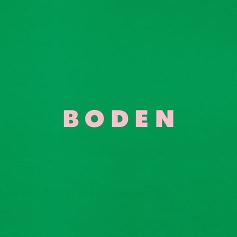 Brand Spirit, Codes and Identity Design by @kimmyandco for @boden_clothing All change for Boden with our new brand identity. Based on the original logo on Boden’s first catalogues 30 years ago, the new logo has been refined and cleaned up to work well across multiple platforms both digitally and in print. The boldness of the logo allows for the brand to use it’s talent in imagery, colour and print inside, around and behind the logo while maintaining strong legibility. The logo indicates the bran Clean Brand Identity, Disruptive Branding, Digital Agency Branding, Creative Agency Logo, Boden Clothing, Luxury Branding Design, Cleaning Logo, New Logo, Kids Branding