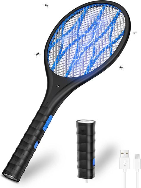 Fly Zapper, Kill Mosquitos, Fly Swatter, Mosquito Killer, Flying Insects, Battery Holder, Power Button, Mosquito Repellent, High Voltage