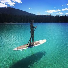 Stand Up Paddle Boarding Photography, Lake Kayaking, Sup Girl, Paddle Surf, Stand Up Paddle Boarding, Mavericks Surfing, Maligne Lake, Sup Stand Up Paddle, Sup Boards