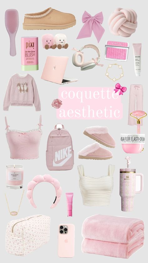 coquette #coquette #aesthetic #stanley #prettyinpink Coquette Aestethic Images, Couqutte Aesthetic, Aesthetic Stanley, Coquette Moodboard, Coquette Lifestyle, Croquette Aesthetic, Slay Aesthetic, Coquette Stuff, Pink Aesthetic Coquette