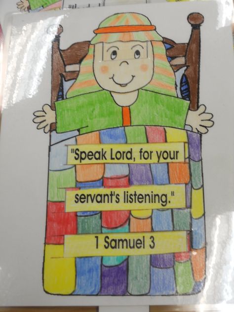 Samuel Bible, Bible Themes, Children's Church Crafts, Bible Story Crafts, Bible Teacher, 1 Samuel, Christian Crafts, Bible Crafts For Kids, Sunday School Activities