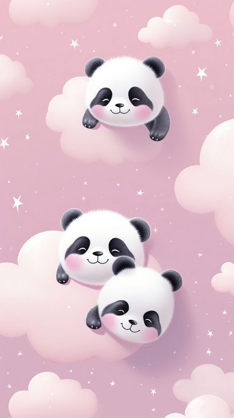 Iphone Wallpaper Nature, Wallpaper Panda, Panda Bears Wallpaper, Panda Pink, Iphone Wallpaper Cute, Sleeping Panda, Cat Phone Wallpaper, Panda Cute, Pink Mobile