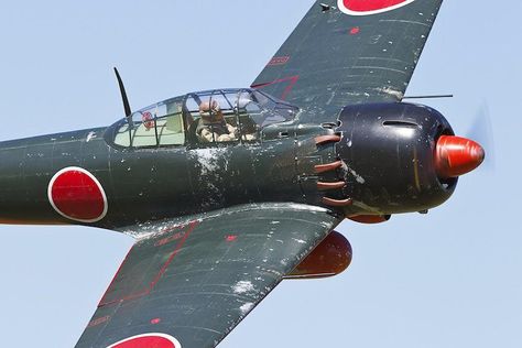 Mitsubishi A6M2 Zero (Japan) ~ BFD A6m Zero, Zero Fighter, Wwii Airplane, Imperial Japanese Navy, Wwii Fighters, Wwii Plane, Ww2 Planes, Navy Aircraft, Wwii Aircraft