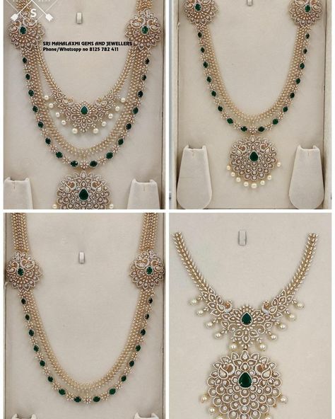 Diamond Haaram, Diamond Haram, Diamond Necklace Indian, Bridal Diamond Necklace, Diamond Jewelry Set, Indian Bridal Jewelry Sets, Diamond Wedding Jewelry, Designer Diamond Jewellery, Jewelry Set Design