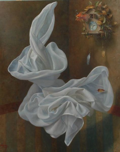 Fantasy Art © by Alex Alemany Alex Alemany, Surrealism Painting, Spanish Artists, Draped Fabric, Art History, Surrealism, Fantasy Art, Painter, Art Painting