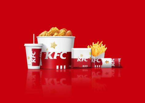 Packaging You Shouldn't Miss In April 2018 on Packaging of the World - Creative Package Design Gallery Kfc Packaging, Kfc Design, Kfc Box, Cool Wallpapers Abstract, Burger Box, Kentucky Fried, Food Truck Design, Food Poster Design, Food Graphic Design