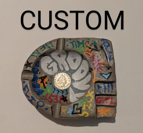 https://www.etsy.com/shop/Groovyseal1 Skate Ashtray, Skate Park Ashtray, Skate Park Ash Tray, Skatepark Ashtray, Clay Business, Easy Doodles, Cadeau Photo, Easy Doodles Drawings, Art Attack