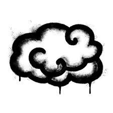 Street Symbols, Graffiti Background Ideas, Spray Paint Ideas Graffiti, Graffiti Clouds, Black And White Graffiti Art, Strange Drawings, Graffiti Aesthetic, Black Graffiti, Black And White Graffiti