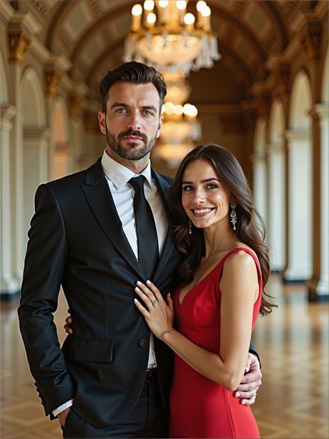 💍 Engagement AI Photos | DreamShootAI Couple Poses Formal, Formal Engagement Photos Classy, Formal Couple, Engagement Photos Classy, Classy Engagement Pictures, Formal Engagement Photos, Luxury Couple, Couples Modeling, Engagement Outfit