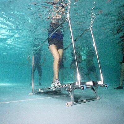 Underwater Treadmill Underwater Treadmill, Best Cardio Machine, Benefits Of Cardio, Aquatic Exercises, Cardio Machines, Marathon Training Plan, Cardio Routine, Best Cardio, Cycling Workout