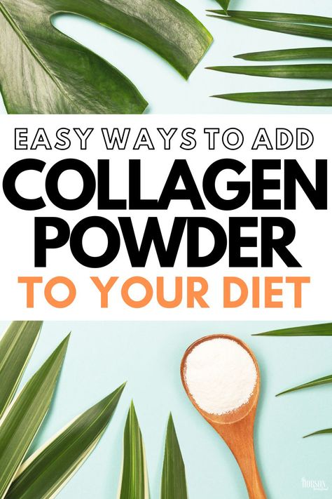 If you love the health benefits of collagen, but need ideas for integrating it into your everyday diet, consider these ways to easily add collagen powder at home. #collagen #collagenpowder #collagenpeptides How To Mix Collagen Powder, Keto Collagen Recipes, Collagen Protein Powder Recipes, How To Take Collagen Powder, Collagen Powder Smoothie, Ways To Use Collagen Powder, What To Mix Collagen Powder With, Smoothie With Collagen Powder, Vanilla Collagen Recipes