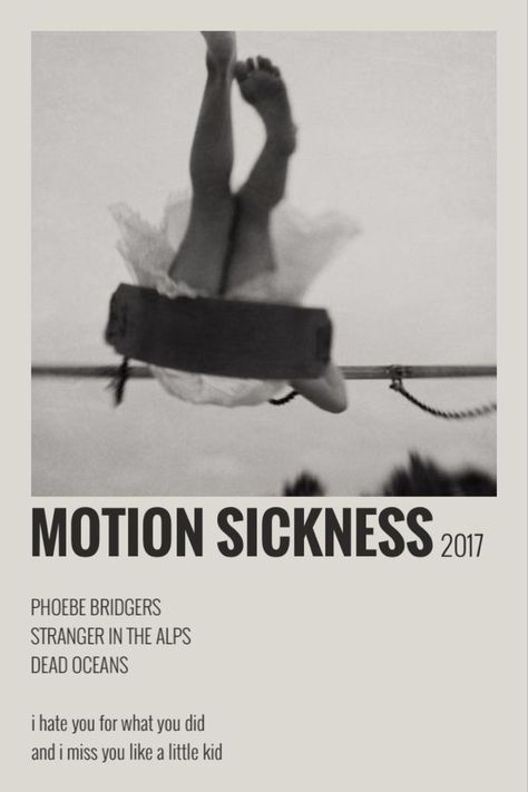 Motion Sickness Poster, Motion Sickness Phoebe Bridgers, Song Polaroid, Movie Amy, Album Polaroid Poster, Play It Again Sam, Song Posters, Mini Polaroid, Polaroid Posters