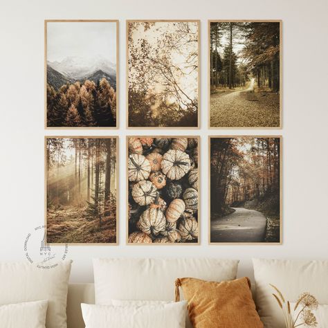 Autumn Posters, Autumn Prints, Wall Cubes, Free Fall Printables, Autumn Wall Art, Wall Art Fall, Orange Trees, Thanksgiving Art, Fall Images