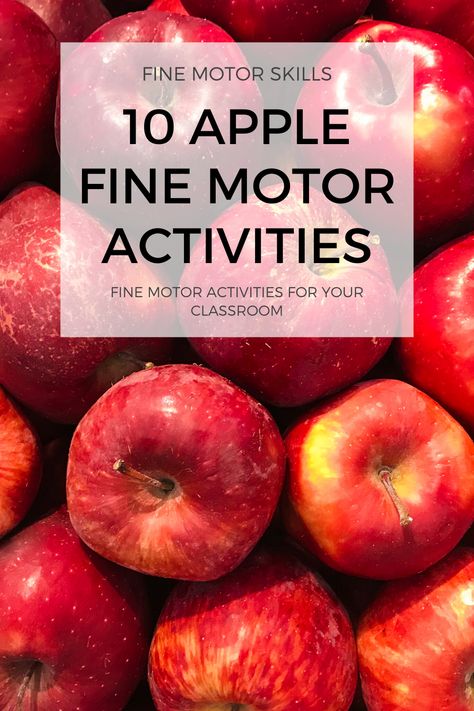 These 10 easy prep fine motor activities are a hit in my special education classroom. Students love completing the activities and they barely know they're developing their fine motor skills as they complete them. The apple theme is perfect for Autumn centers in your classroom. You can grab these activites for free. Check it out. Apple Fine Motor Activities, Apple Fine Motor, Fall Classroom Activities, Resource Room Teacher, Fall Classroom Ideas, Fall Classroom, Fine Motor Activities For Kids, Self Contained Classroom, Seasonal Activities