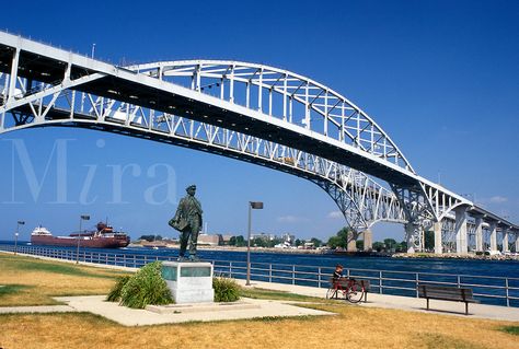 Lake Huron Michigan, Water Bridge, Port Huron Michigan, Midwest Region, Port Huron, Michigan Travel, Thomas Edison, Lake Huron, Mackinac Island