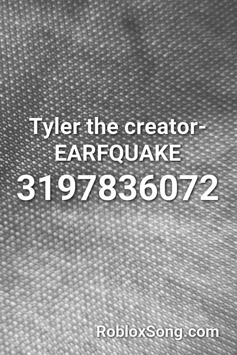 Tyler The Creator- Earfquake Roblox ID - Roblox Music Codes Tyler The Creator Roblox Id, Working Roblox Music Codes 2024, Music Codes Bloxburg 2024, Tyler The Creator Bloxburg Codes, Bloxburg Music Codes 2024, Bloxburg Song Codes 2024, Roblox Music Codes 2024, Tyler The Creator Roblox Decal Id, Roblox Song Id Codes