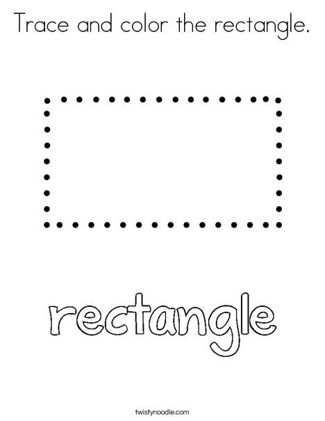 Trace and color the rectangle Coloring Page - Twisty Noodle Shape Rectangle Preschool, Shape Tracing Worksheets Preschool Free, Rectangle Coloring Page, Rectangle Worksheets For Preschool, Rectangle Activity For Preschool, Rectangle Activities For Toddlers, Rectangle Preschool Activities, Rectangle Shape Activities For Preschool, Rectangle Crafts For Preschool