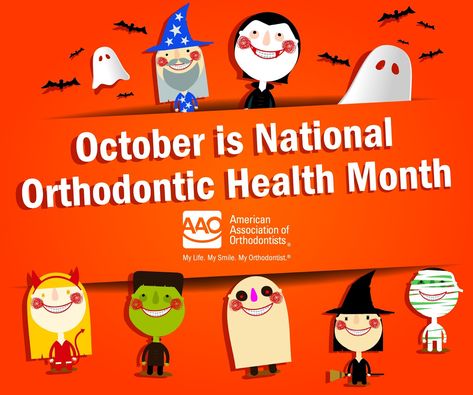 Orthodontic Health Month, Ortho Marketing, Orthodontics Marketing, Orthodontic Office, Pueblo Colorado, Happy October, Dental Assistant, Marketing Ideas, Healthy Teeth