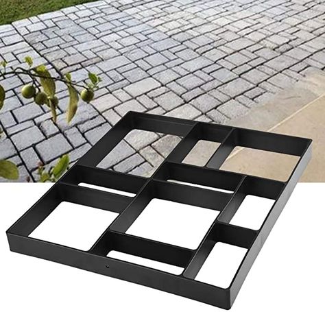 Pavement Bricks, Diy Walkway, Paving Diy, Stepping Stone Pavers, Diy Pathway, New Patio Ideas, Walk Maker, Diy Path, Stone Garden Paths